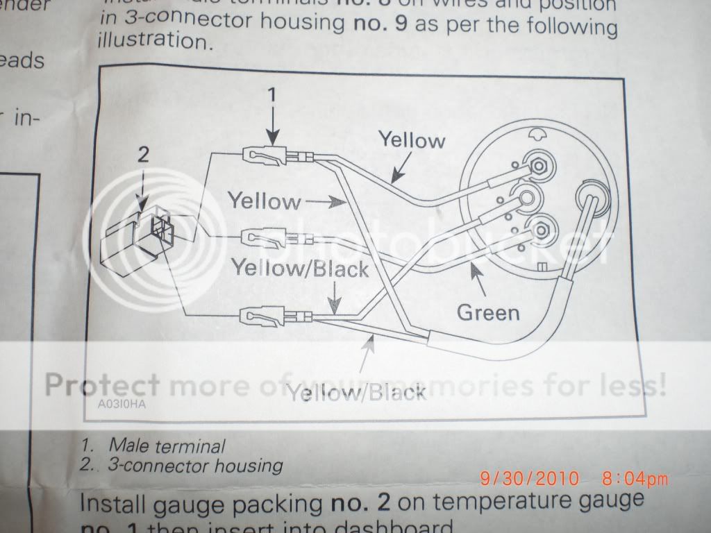 How To Install BRP Water Temperature Gauge w/pics SkiDoo